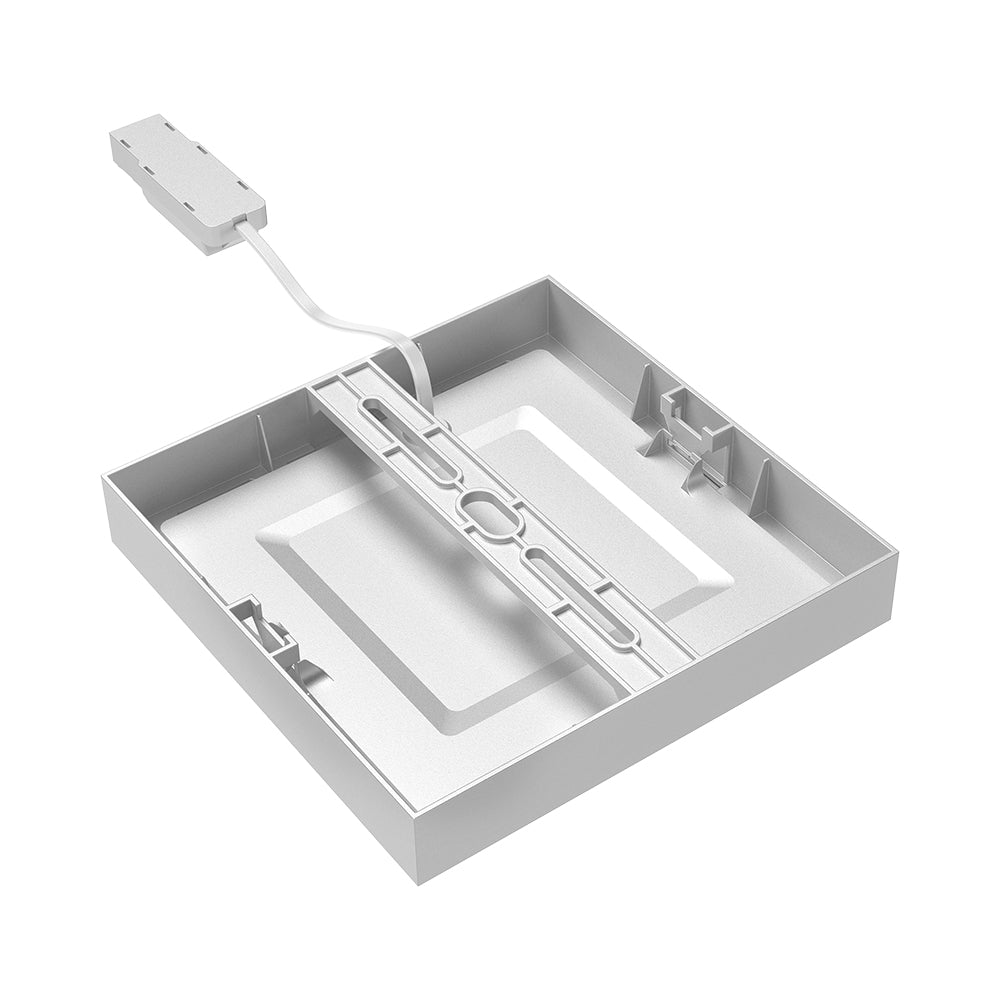 LED Aufbau Deckenleuchte Deckenlicht Eckig 24W 2400LM 3000K, 27X27cm Ultra Slim LED Panel