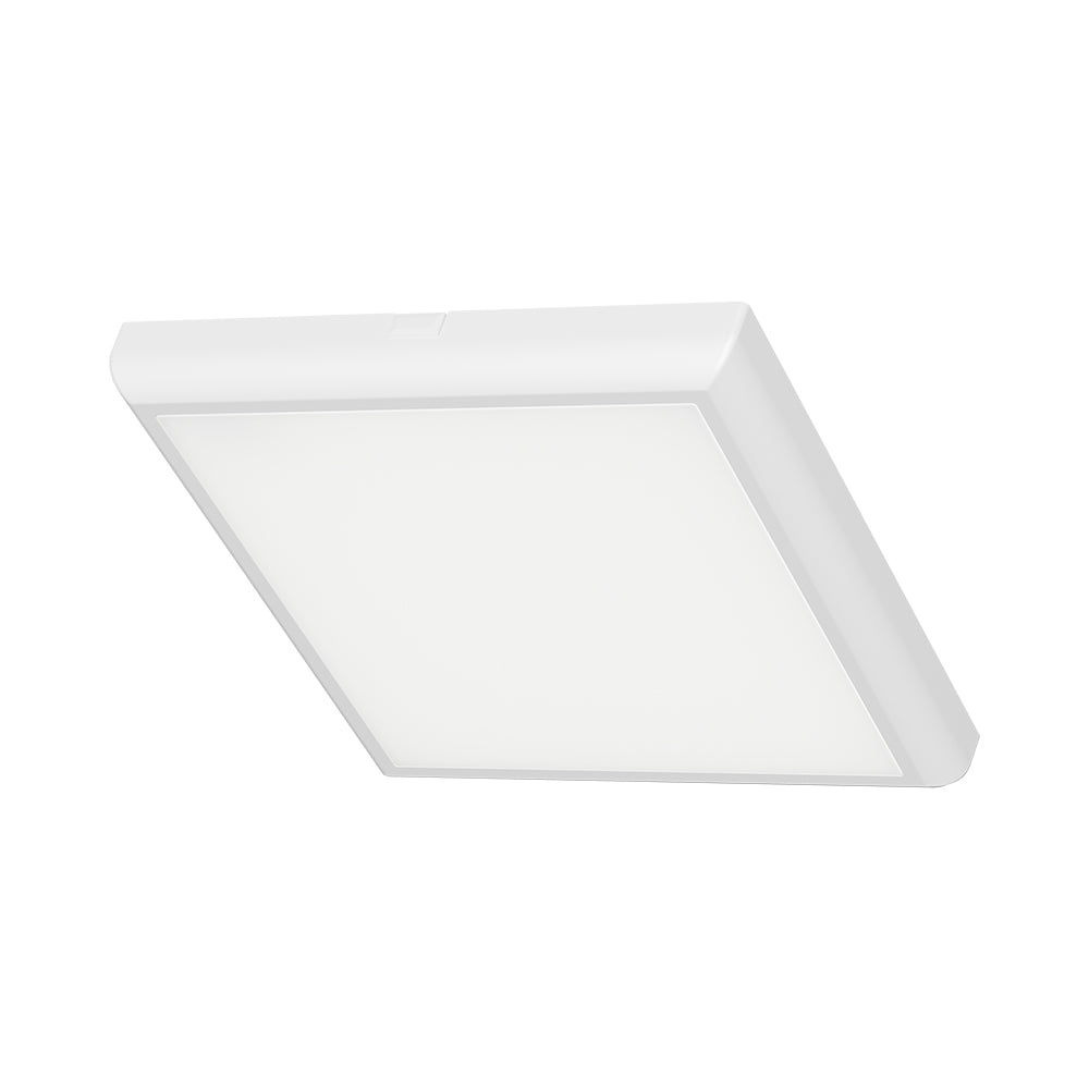 Braytron LED Panel Deckenleuchte Deckenlicht Eckig Flach 20W Wohnzimmer Kinderzimmer IP40 weiß