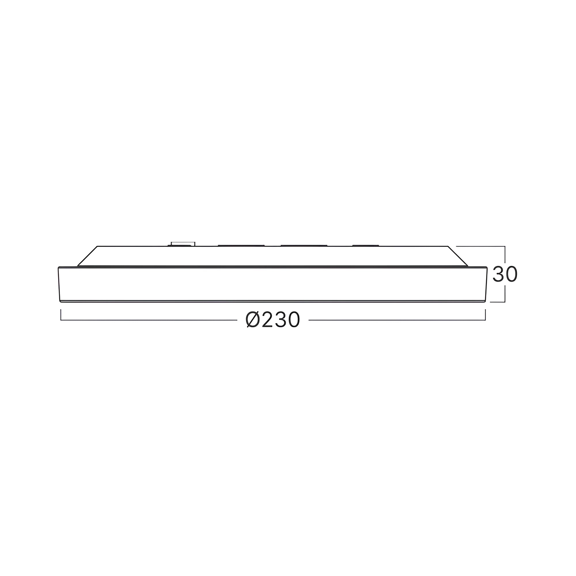 Braytron JADE LED-Deckenleuchte 20W 5CCT rund Ø230 mm – Weiß