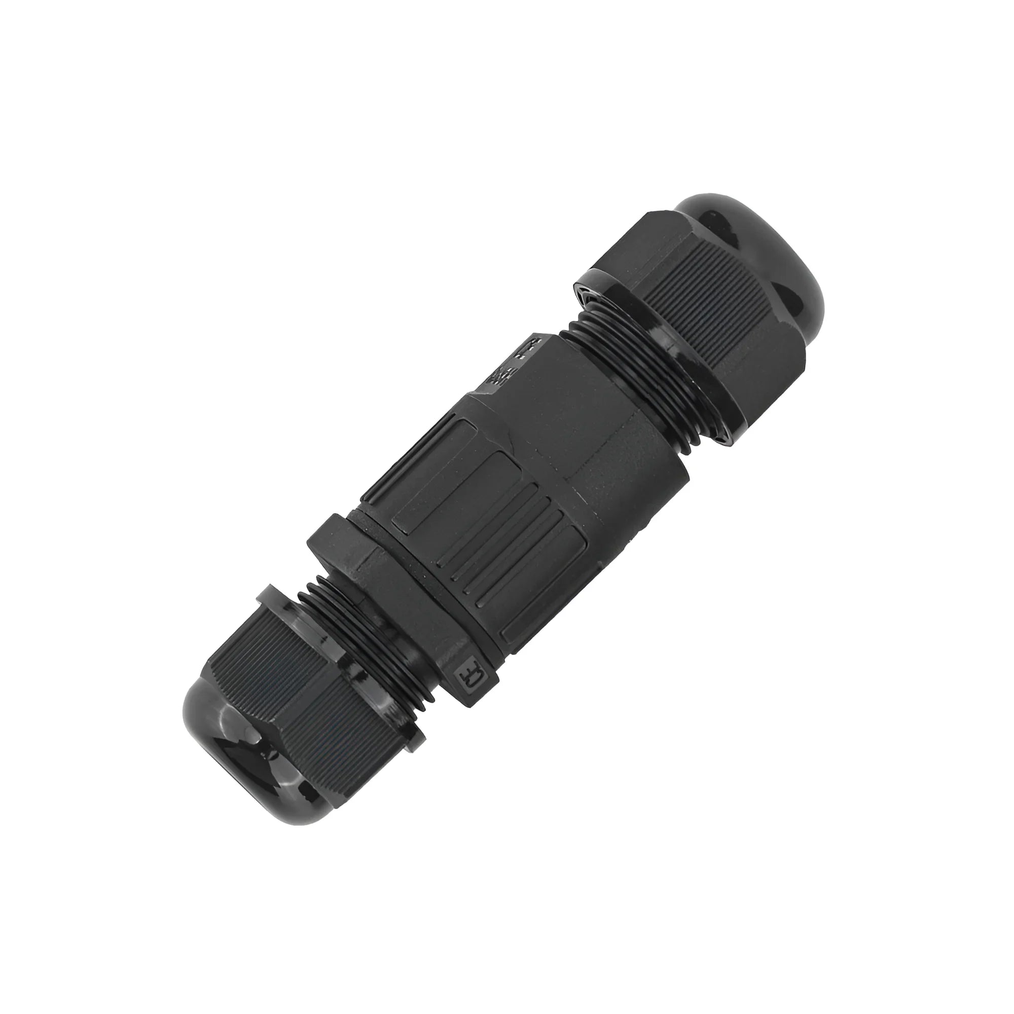 Braytron Kabelverbinder-Muffe 3-polig IP67 PG7 für Außen – Schwarz