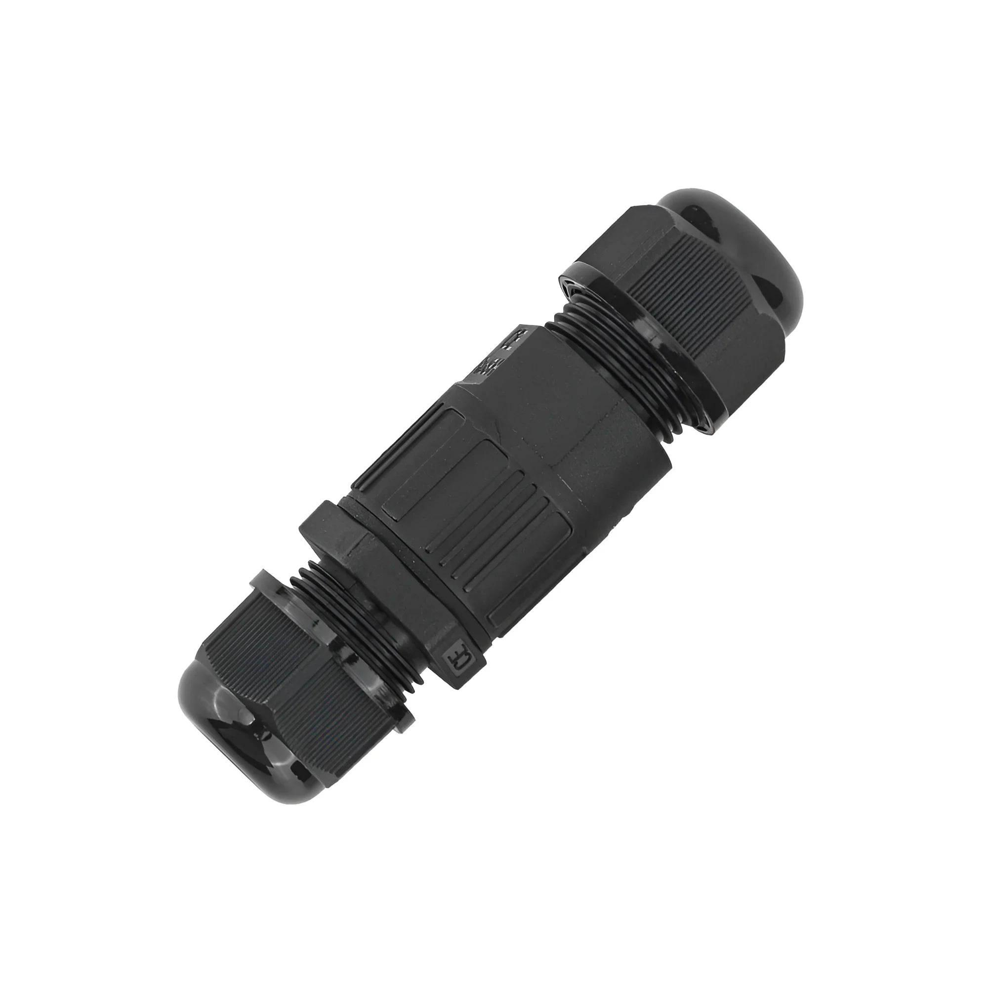 Braytron Kabelverbinder-Muffe 3-polig IP67 PG7 für Außen – Schwarz