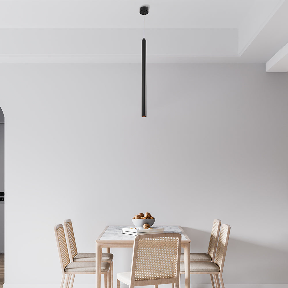 LED moderne Hängeleuchte Esstischbeleuchtung schwarz G9 Hängelampe Leuchte Spot Zylindrisch Ø2,8 cm