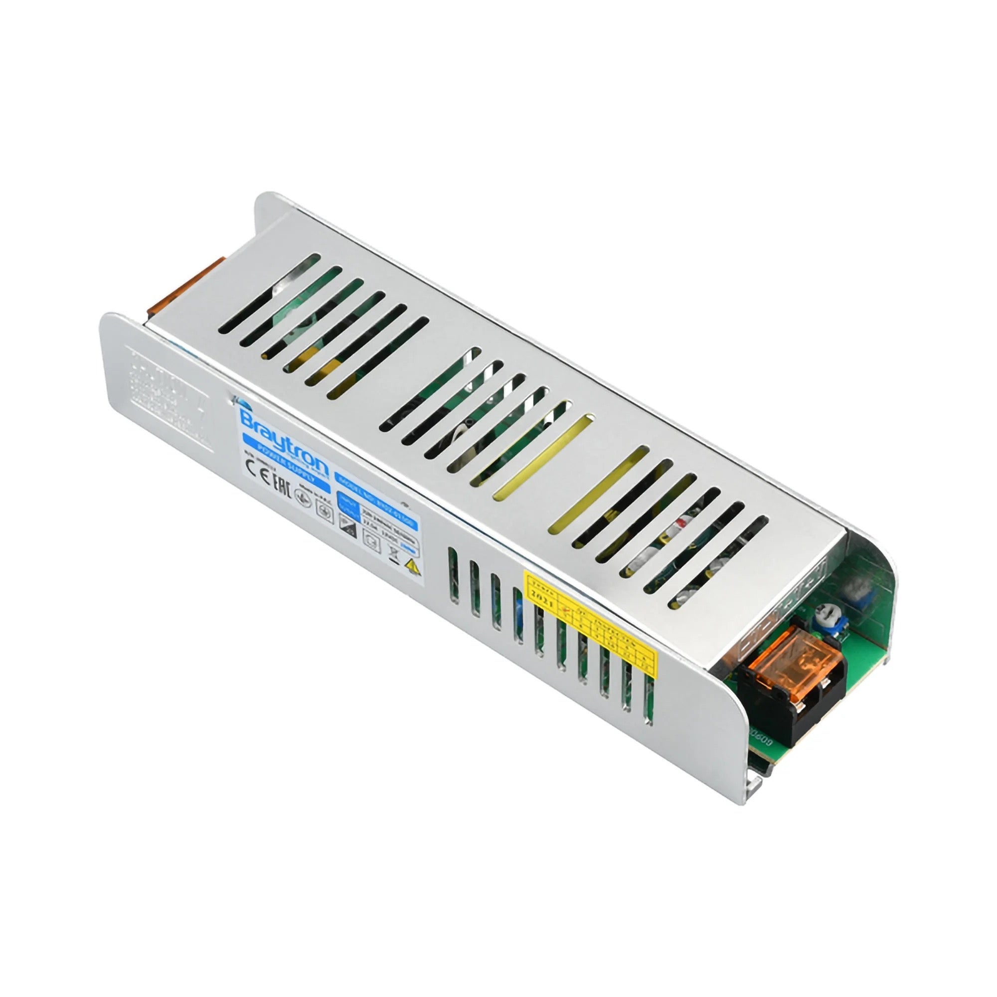 Braytron LED-Netzteil 150W 24V DC IP20 – Aluminium Silber