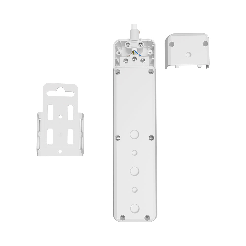 Braytron Mehrfachsteckdose 3-fach ohne Kabel, mit beleuchtetem Ein-/Ausschalter, 3680W, Kindersicherung, Steckdosenleiste für individuelle Installation mit Clip-System