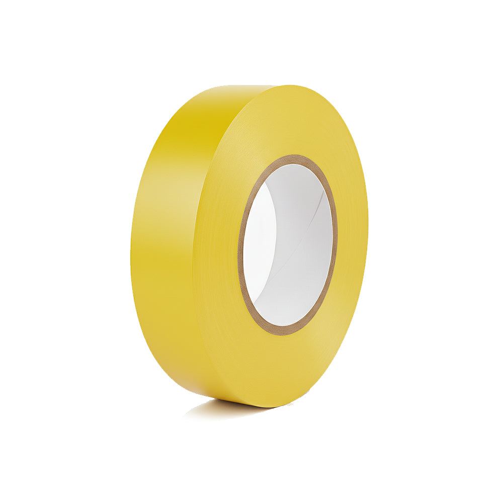 Braytron PVC Isolierband Schwarz 19 mm x 18 m – stark haftendes Elektroband zum Isolieren, Bündeln und Reparieren von Kabeln – Elektriker Klebeband – 10 Rollen (10er Pack) (gelb)