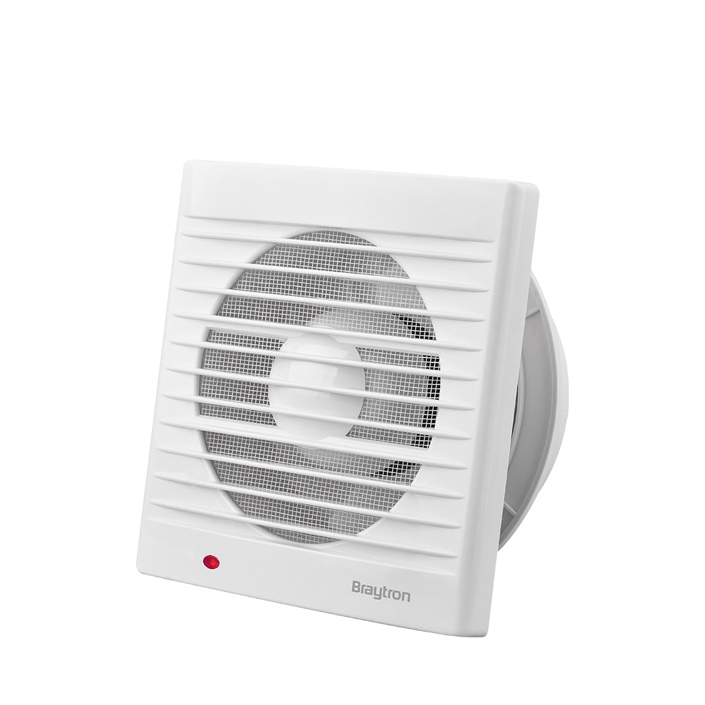 Braytron Badlüfter Wandlüfter 120mm, quadratisch, 16W, IPX2 – Leise & effizient