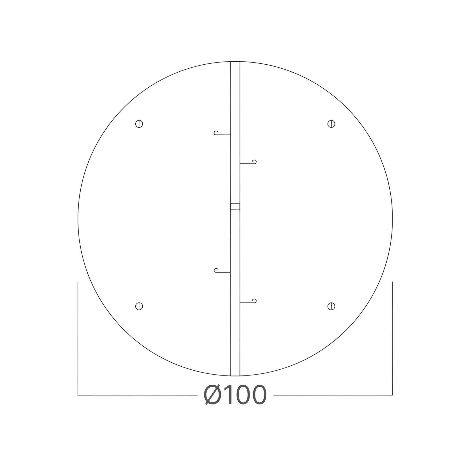 Braytron Rückstauklappe Ø100 mm für Lüftungsrohre – Weiß