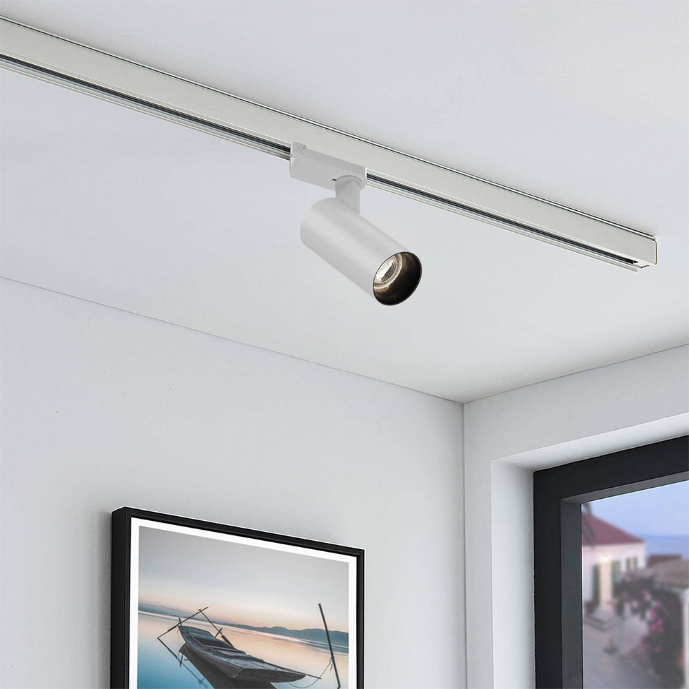 Braytron 3-Phasen-Stromschiene 1m Aufbau 230V – Aluminium, Weiß