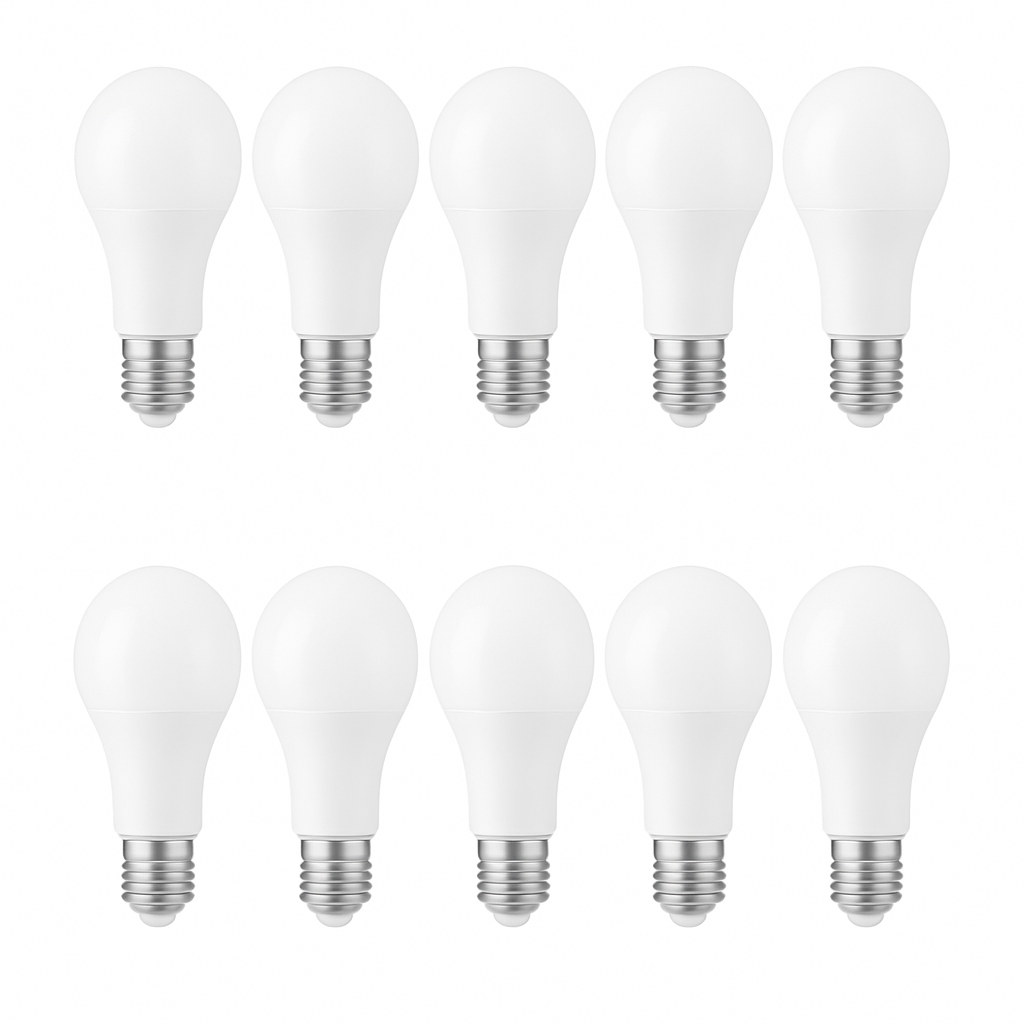 10 X Braytron LED Glühbirne Birnenform E27 16W 6500K 1620 Lumen Kaltweiß Leuchtmittel A65 Ersetzt 105W