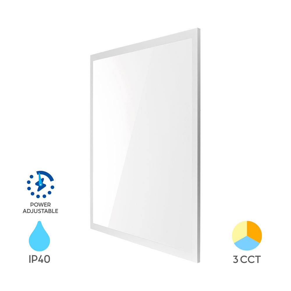 Braytron LED Einbaupanel 40W 5200 lm 3CCT 62 x 62 cm Backlight – Weiß
