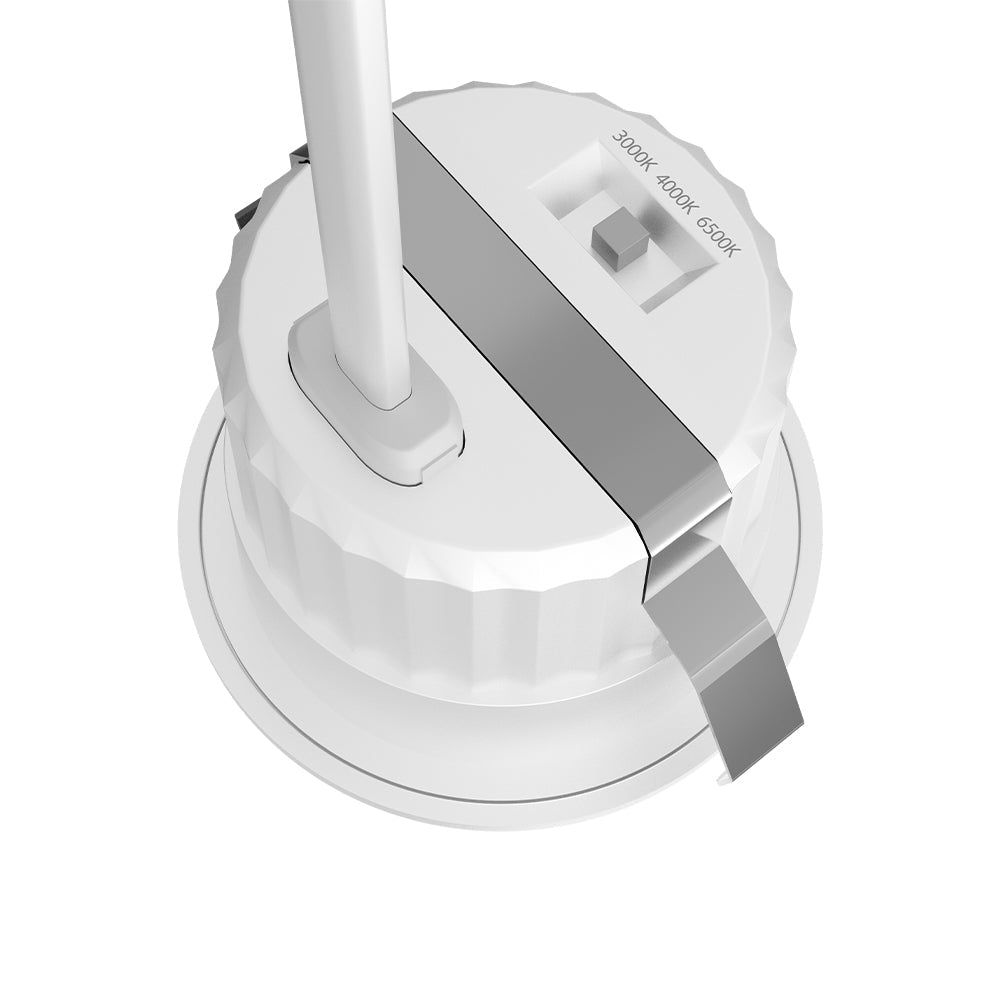 Braytron LED Mini-Einbauspot 3W 3CCT IP54 mit 3 Wechselblenden – Weiß/Silber/Schwarz